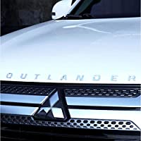 D28JD Emblema del Logotipo de la Etiqueta de Las Letras capó ABS para el Outlander 2019 M-itsubishi
